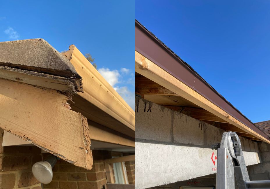 fascia metal repair services before and after